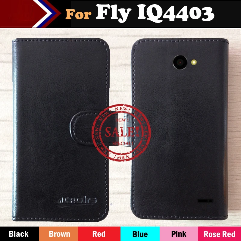 В наличии! fly IQ4403 EVO Energie 3 Чехол Ультра тонкий телефон Флип кожаный чехол Магнитная