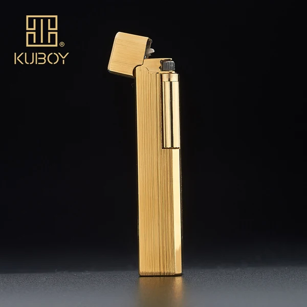 Высококачественная Брендовая обувь KUBOY газовая зажигалка Белый Матовый никель