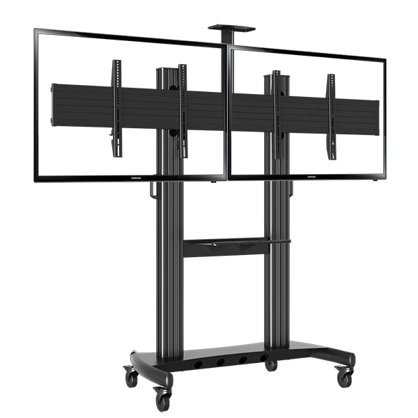NB AVT1800 60 2A двойной экран ТВ Мобильная тележка 40 &quot 60&quot LED LCD плазменный крепление с