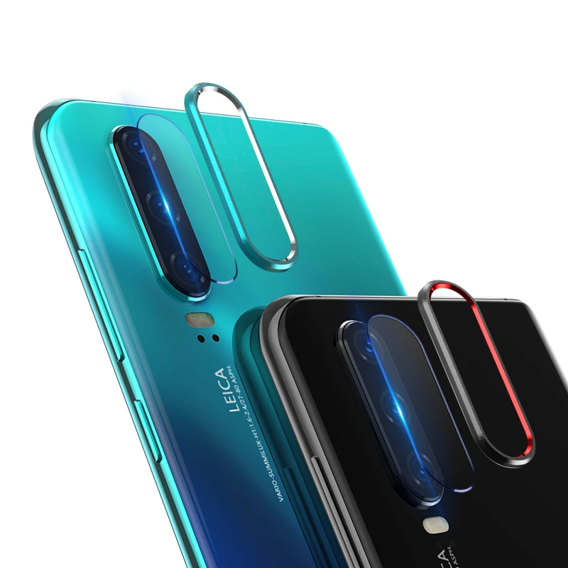 Защитное стекло для камеры huawei P20 P30 Pro, закаленное стекло+ металлическое защитное кольцо для объектива камеры заднего вида, полное покрытие для huawei P20