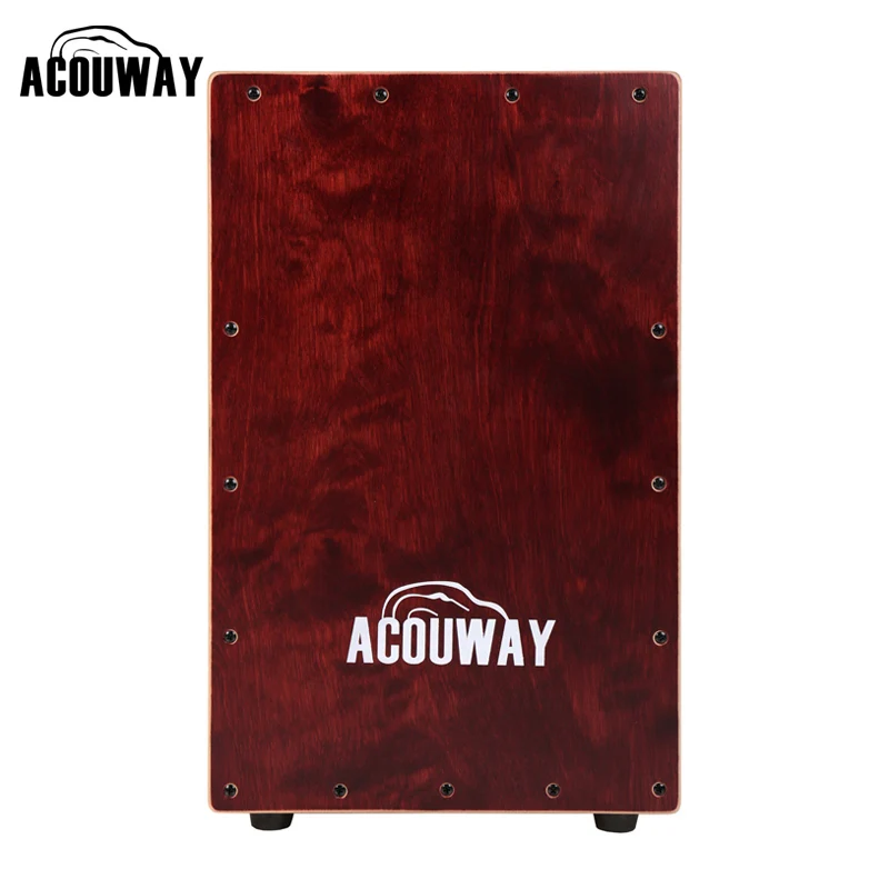 ACOUWAY cajon барабанная коробка ручной барабан из березовой фанеры с винтами из сплава Регулируемые резиновые ножки для взрослых Размер 30X31X48(см