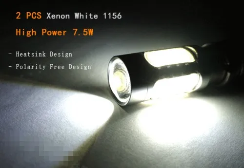 Ксенон Белый 1156 BA15S P21W COB 7 5 W RV обратный светодиодный туман светильник тормоза
