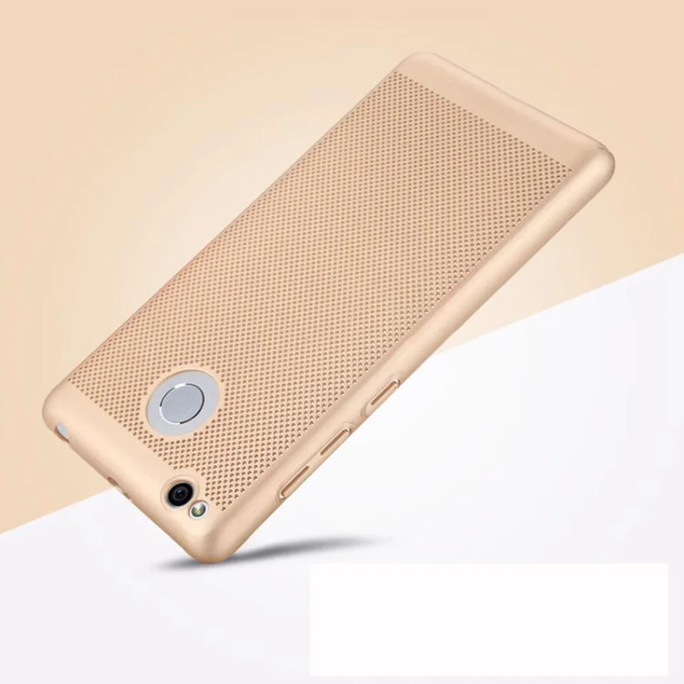 Сетчатый Летний дышащий пластиковый жесткий чехол для Xiaomi Redmi 3s 4A 4X 5A 5 Plus Note 3 4 Mi 5X