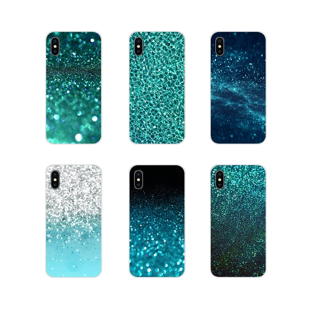 Прозрачный чехол из ТПУ Teal Blue Glitter Amazing для Oneplus 3T 5T 6T Nokia 2 3 5 6 8 9 230 3310 1 7 Plus 2017