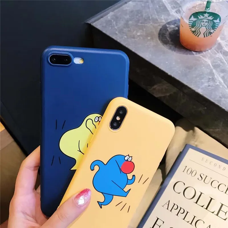 Cartoon Funny Phone Case For Apple iphone XS Max XR 8 8plus 7 7plus 6S/6 Plus Cute Kicking Ass Cover Soft TPU Cases |