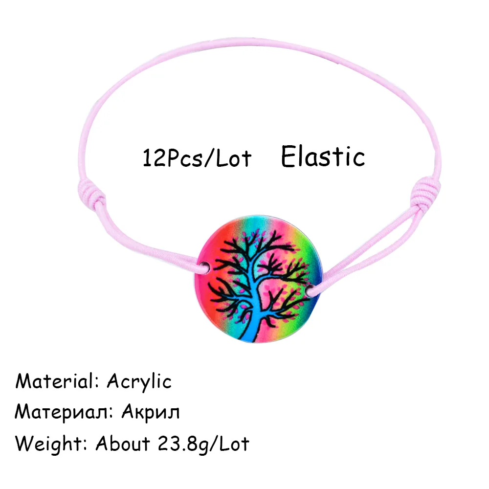 Женский браслет с подвеской Дерево жизни регулируемый плетеный изображением