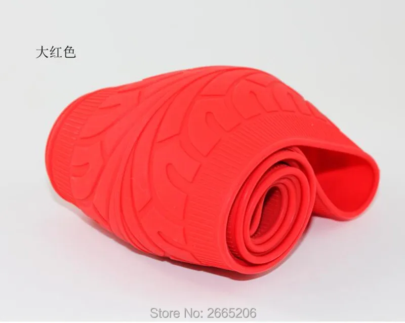 2017 New Car Accessories leather texture car auto silicone steering wheel glove cover soft multi color styling Universal |