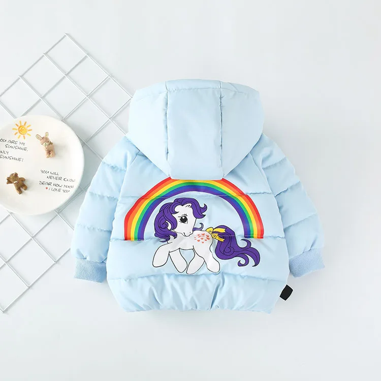 Infant Girls Coat 2018 Winter Down Jacket for Baby Cartoon Warm Outerwear Hooded Newborn Clothes | Детская одежда и обувь