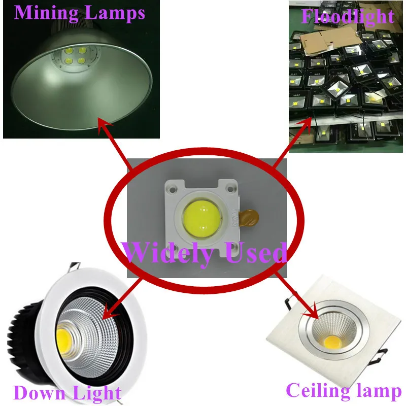 

KINLAMS 5pcs AC220V Ceramic COB Integrated Driver Dimmable 20W 30W 50W For LED Flood Light LED Bulb Mining Down Light Outdoor