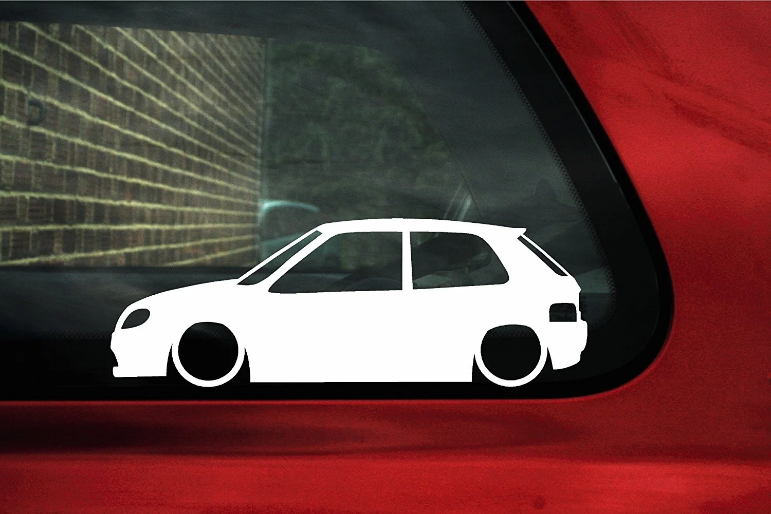 Наклейка для спущенного силуэта автомобиля Citroen Saxo (фаза 2) vts vtr Стайлинг