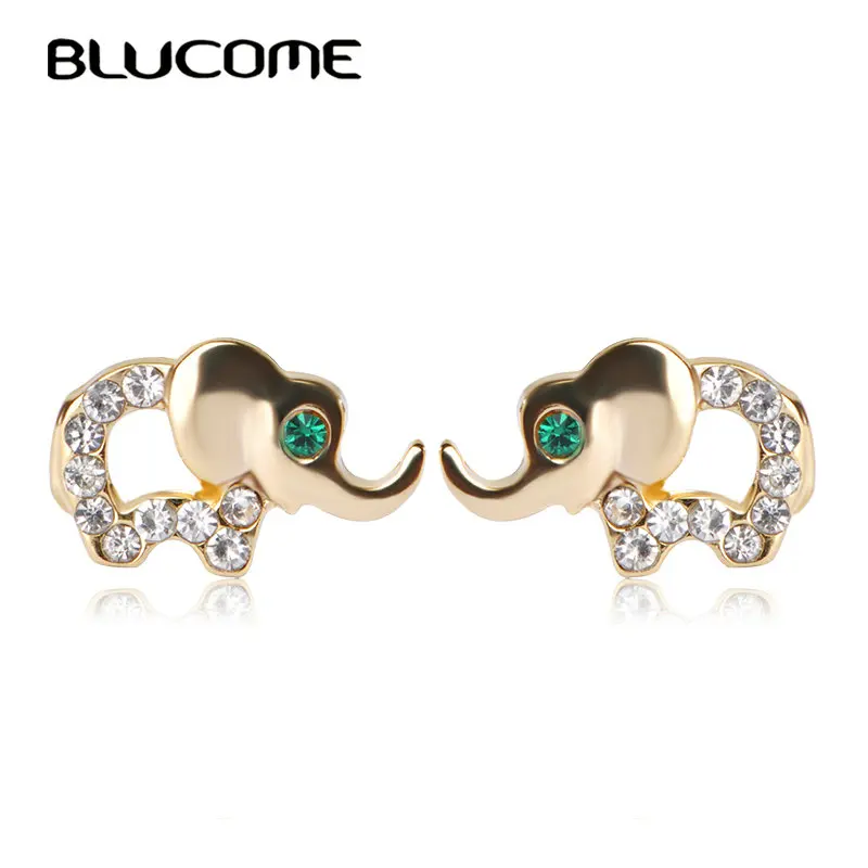 Детские серьги Blucome маленькие с австрийским кристаллом украшение в Корейском