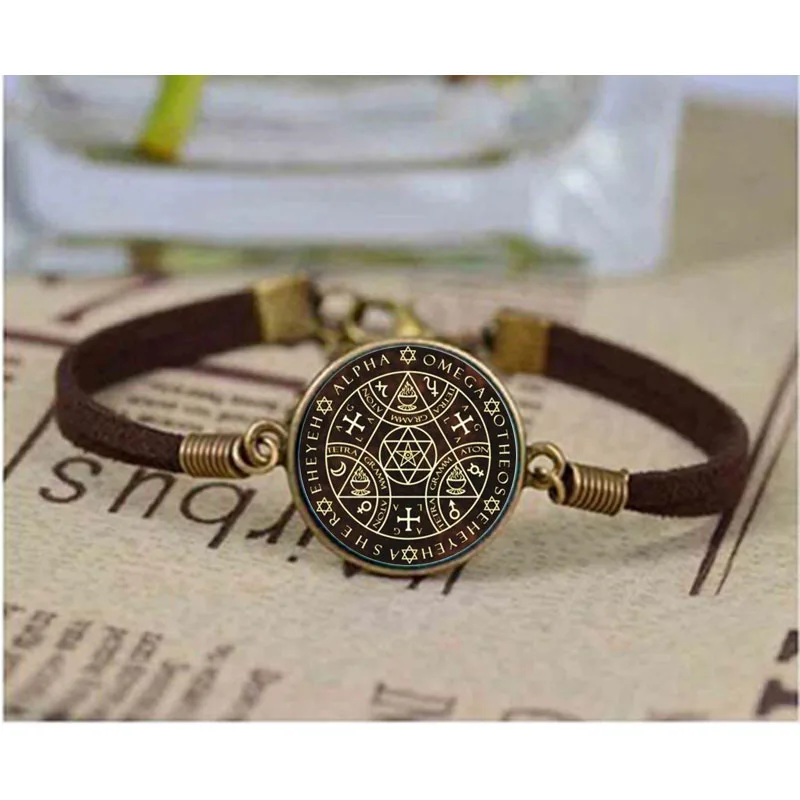 1 предмет/лот ключ Соломоновых Островов Sigil Логотип Круглый браслет Винтаж Сталь