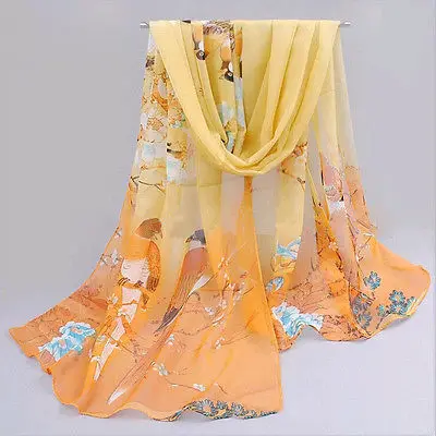 

Fashion Chiffon Women Scarf Neck Shawl Scarves Wrap Stole Warm sciarpa Gift 2017 femme szalik