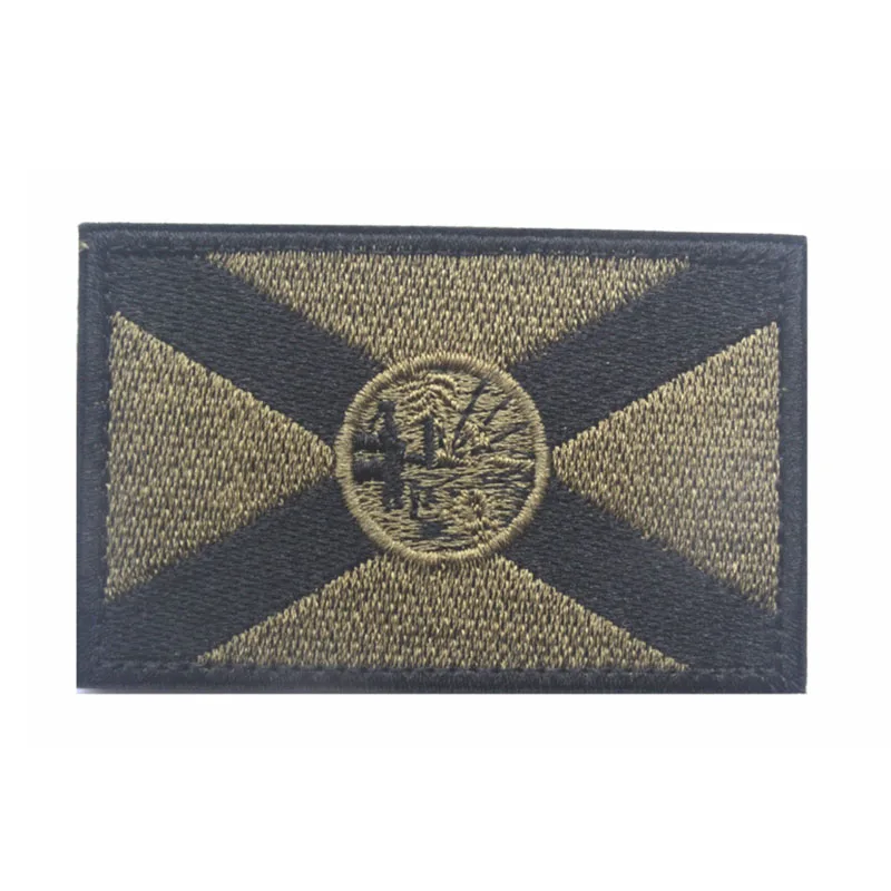 Женский джинсовый рюкзак с нашивкой на липучке вышитая аппликация 7 6*5 см новинка