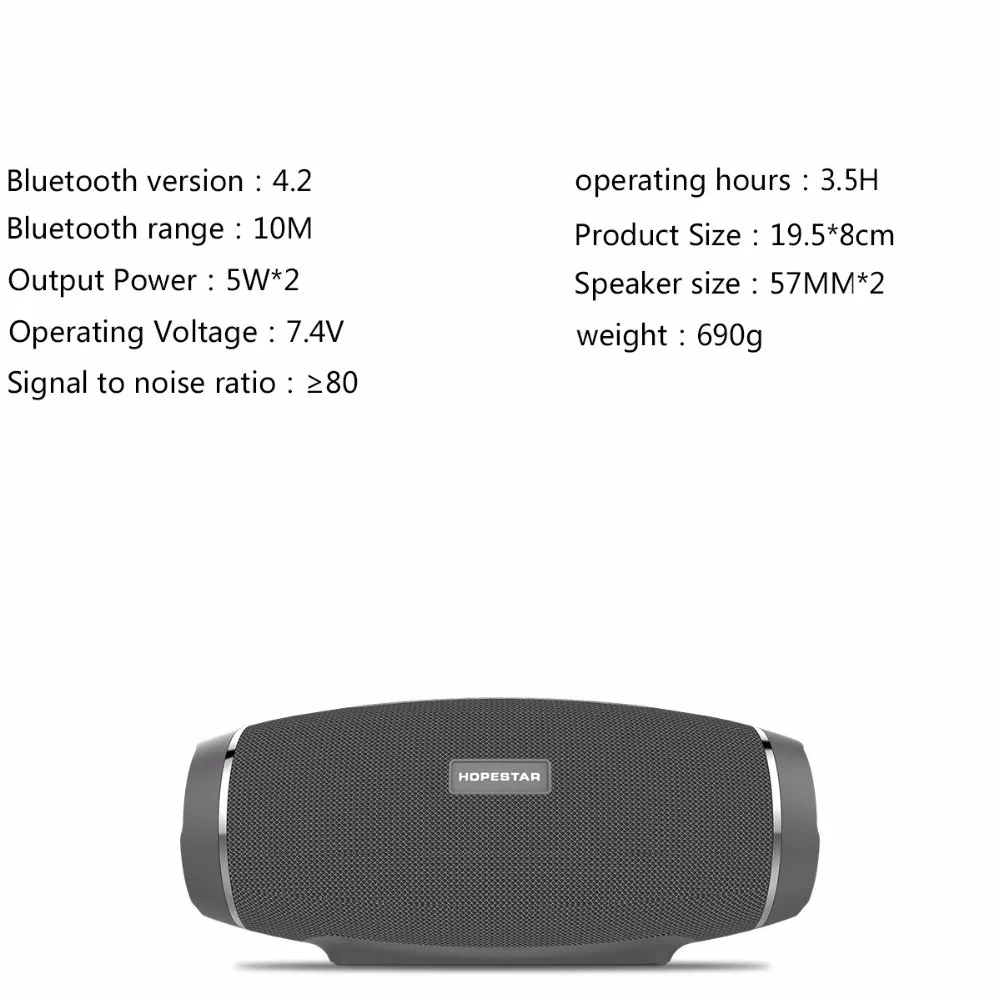 Открытый водонепроницаемы переносной динамик беспроводной Bluetooth динамик футбольная карта сабвуфер стерео MP3-плеер Поддержка TF+ FM радио
