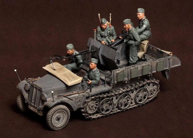 Неокрашенная Экипировка из смолы в масштабе 1/35 для Sd. KFZ. 104 мех 2 см FlaK 30 (не включая
