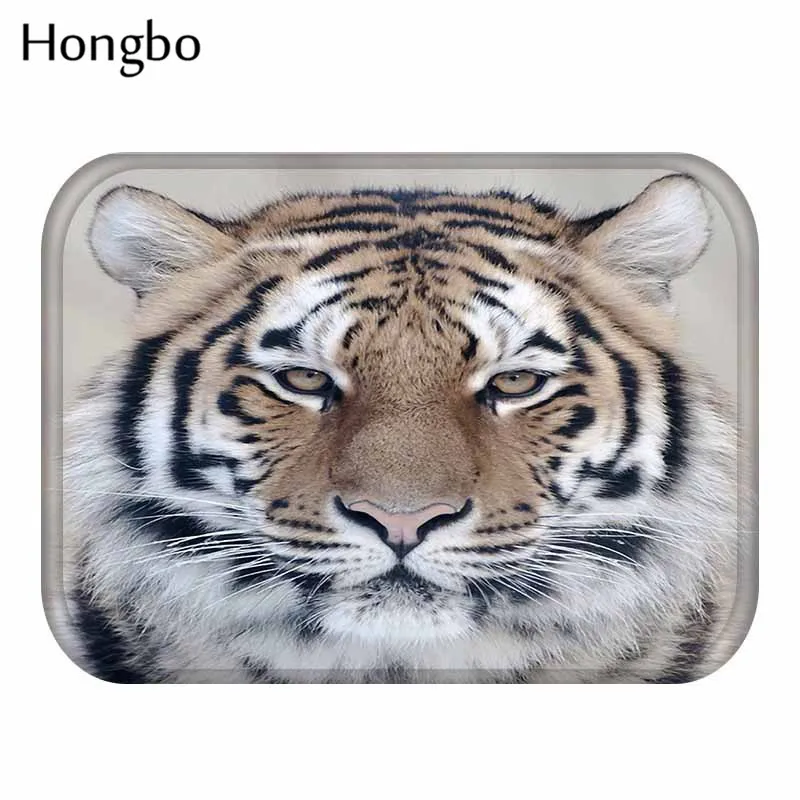 Hongbo 40*60 см тигр Собака Сова Кот узор Противоскользящий коврик дверные коврики