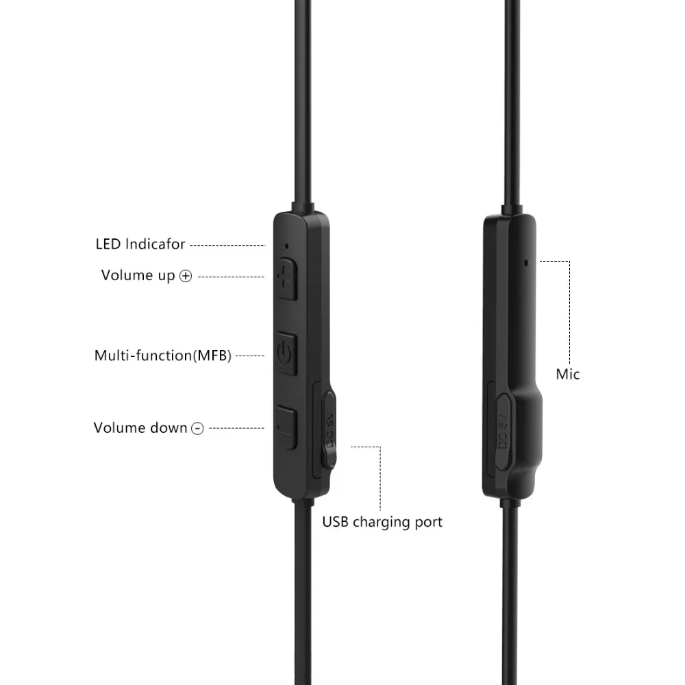 Слог D300S Bluetooth 4 1 Гарнитура Беспроводные спортивные наушники вкладыши с