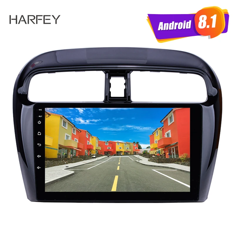 Harfey 9 дюймов Android 1 автомобильное радио для Mitsubishi Mirage 2012 2016 GPS навигационная