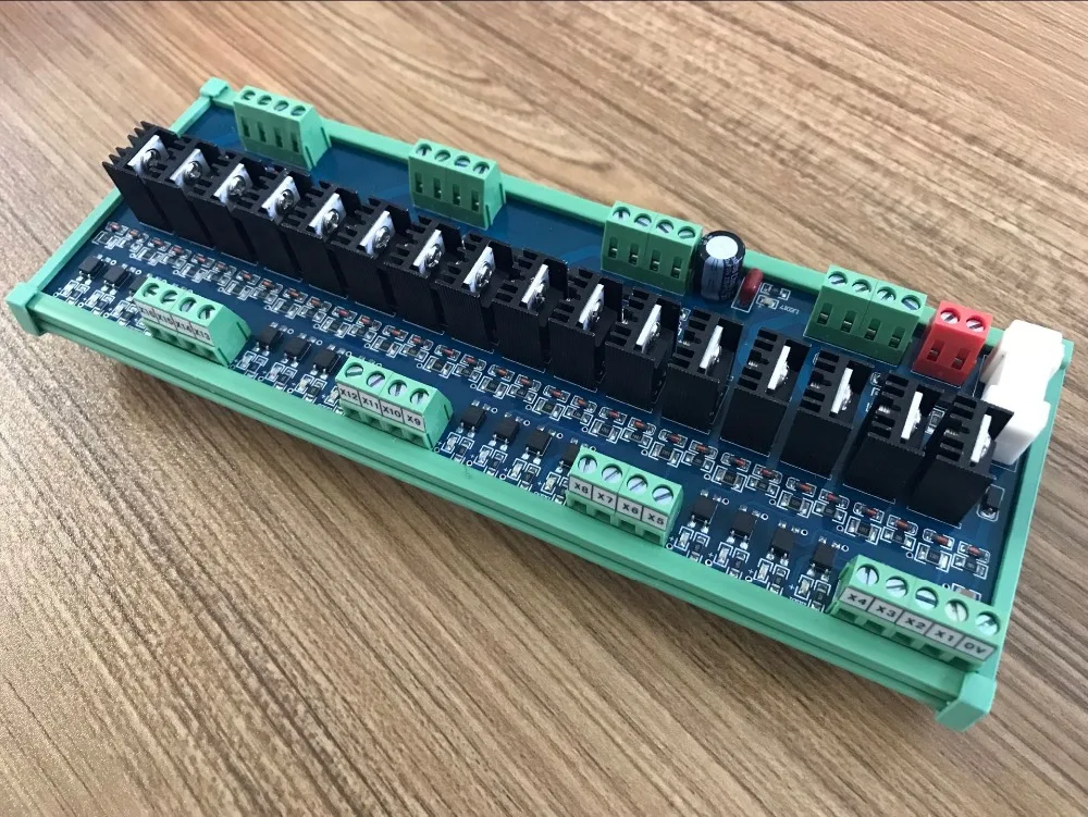 JR-16J/24VDC 5A 16 канальный усилитель мощности транзисторная плата PLC релейная защита MOSFET выход с пластиной