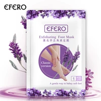 efero 6pair12pcs foot mask socks sosu for pedicure exfoliating foot mask for legs anti crack heel for feet care foot cream