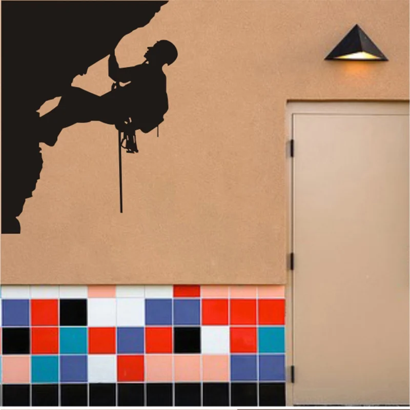 Новая наклейка на стену для скалолазания спорта крутой креативный силуэт