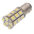 СВЕТОДИОДНЫЙ Автомобильный стоп-сигнал 1157 BA15D 5050 27 SMD, теплый белый R5W 1142, для лодок, автобусов, грузовиков, Touring, автомобильный светильник для верховой езды, лампа заднего сигнала 12 в 24 В