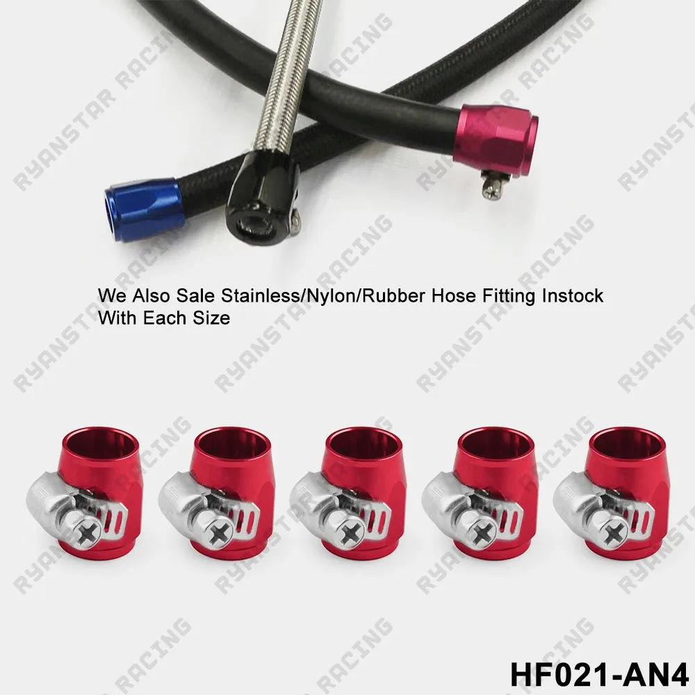 5 шт. топливное масло AN4 фитинги шестигранные отделочные зажимы 13 мм водяной шланг