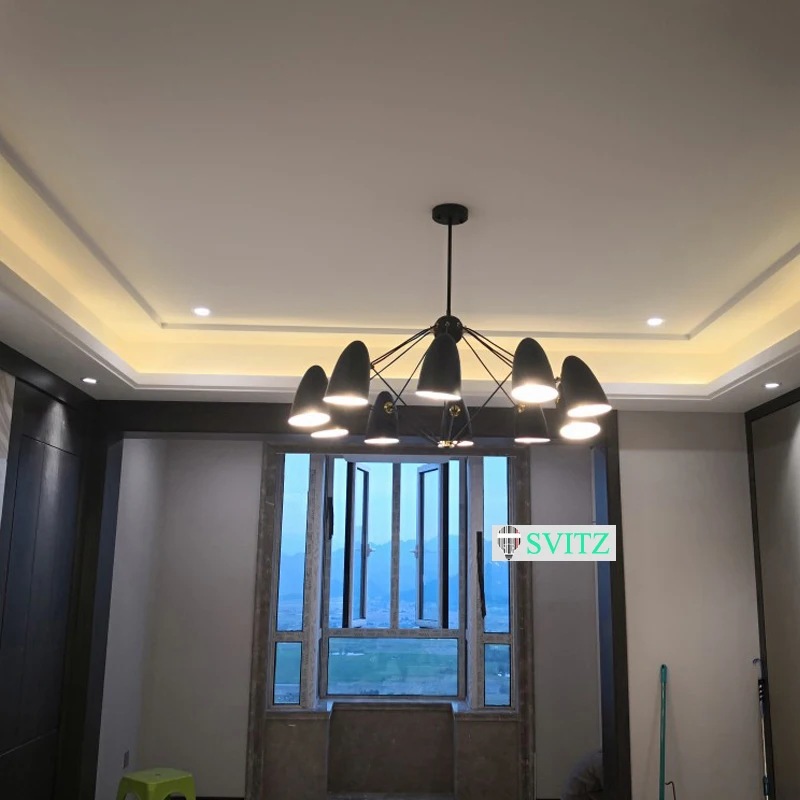 Modern white Spider chandelier lighting Bedroom Study led chandeliers ceiling Personality Art Living Room Dining lights | Лампы и