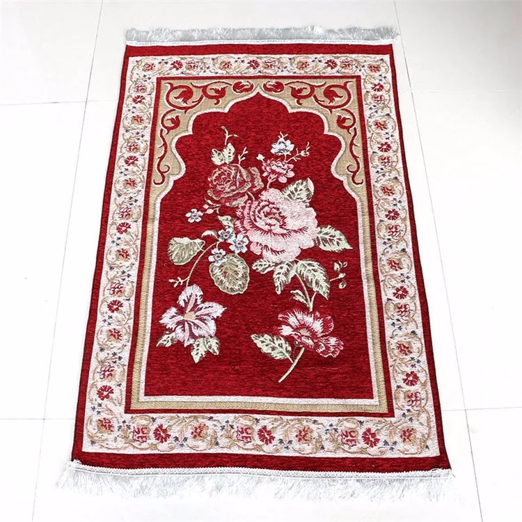 75*110 см цветочный Исламская мусульманская молитва коврик салат Musallah молельный коврик ковер ковровое покрытие Banheiro Исламской коврик для молитвы