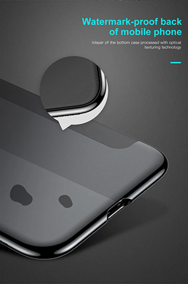 Тонкий флип-чехол Baseus для iPhone X 360, защитный чехол из ТПУ для iPhone X 10, защитная пленка на весь экран