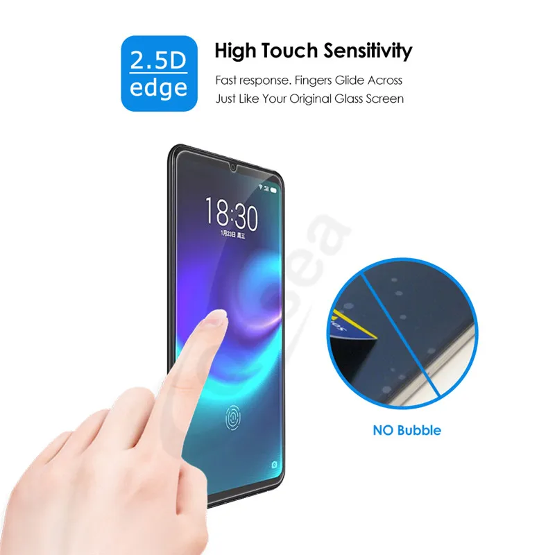 2 шт. телефон экран протектор для Meizu Zero закаленное стекло 2.5D Arc 9 H ультра тонкий
