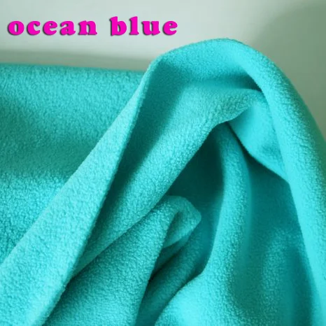 Океан синий двусторонний флис ткань анти-пиллинг толстовки одеяла подкладка