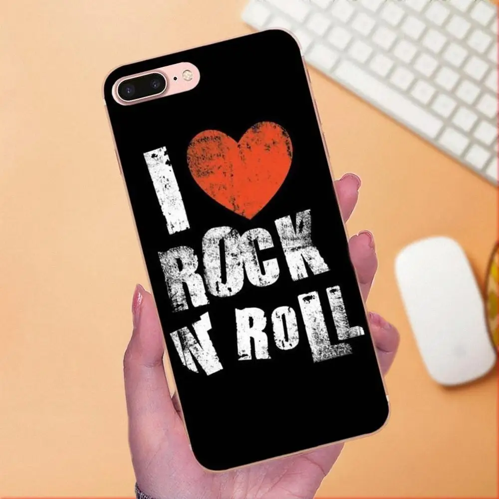 Мягкие чехлы для Xiaomi Redmi Note 2 3 3S 4 4A 4X5 5A 6 6A Pro Plus Love Rock Roll | Мобильные телефоны и