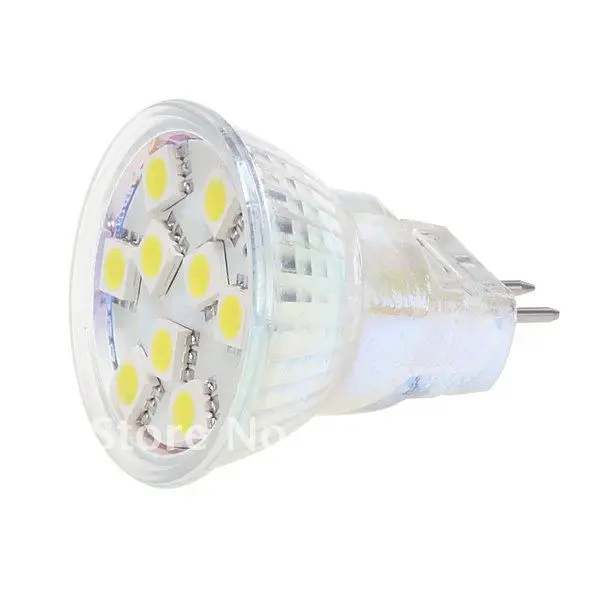 9LED 5050 5060 smd mr11 светодиодные лампы 2 Вт 12 В 24 белый для ландшафтного освещения пятна