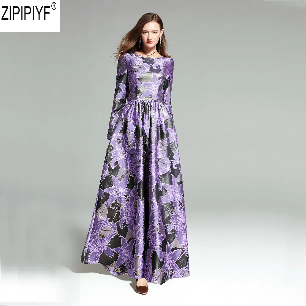 2018 Осень Новая мода взлетно посадочной полосы платье для Для женщин высокое