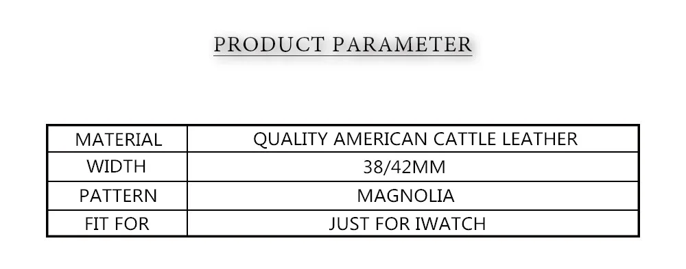 Magnolia модный 38 мм 42 мм из натуральной коровьей кожи ремешок для Iwatch 22 24 мм ремешок для Apple Watch цветок элегантный браслет на запястье