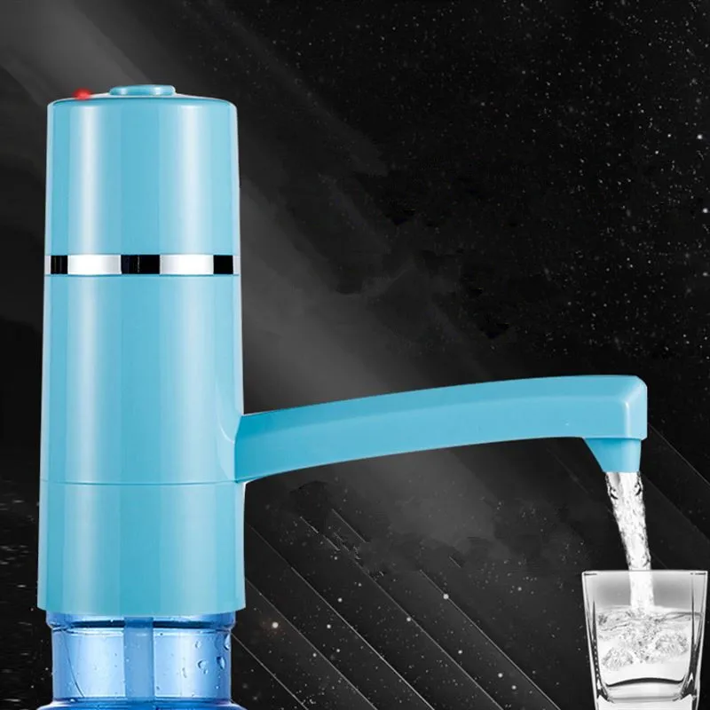 blue Бытовой диспенсер для воды usb зарядка бутилированная вода Насосное устройство 15 Вт Электрический водяной насос всасывающее устройство - Цвет: blue