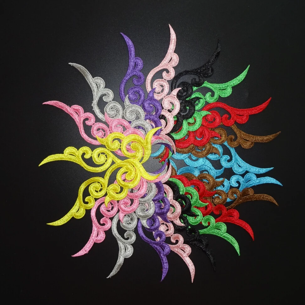 3 пара/лот полиэстер Венеция кружевная ткань с цветами небольшой размер белый