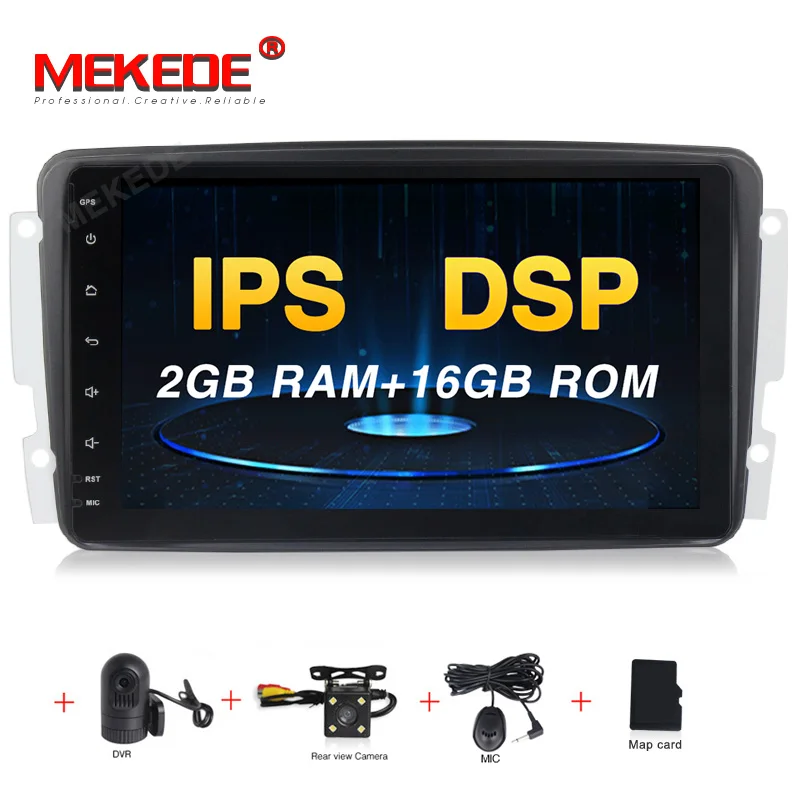 Полное касание! ANDROID 9,0 dvd-плеер для автомобиля/Mercedes Benz W209 W203 W168 ML W163 W463 Viano W639 Vito Wifi gps BT Радио DVR Canbus - Цвет: DVD CAMERA DVR