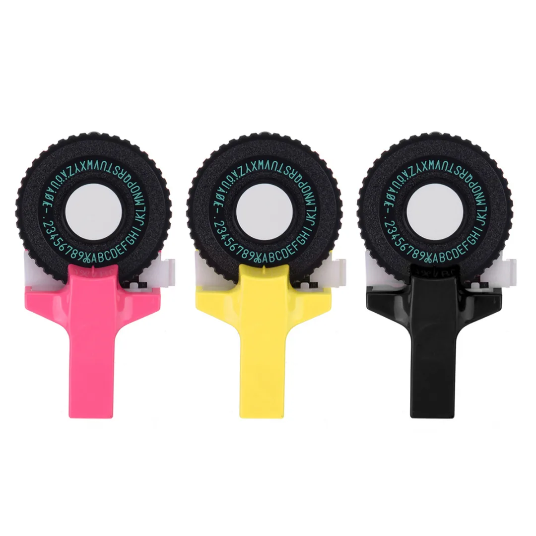 Желтый/розовый/черный производитель этикеток пластиковая ручная выбивающаяся
