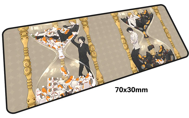 Natsume yuujinchou коврик для мыши computador gamer mause коврик 700x300X2 мм большой милый коврик для Мыши Эргономичный гаджет офисный стол коврики