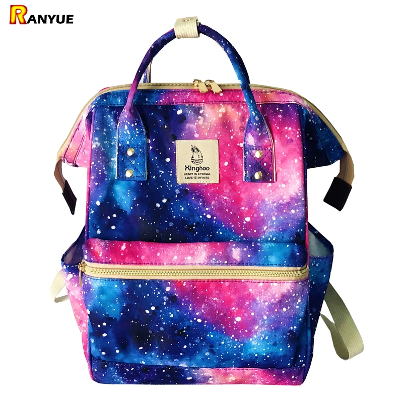 Звездная Вселенная космическая печать рюкзаки для девочек подростков школьные