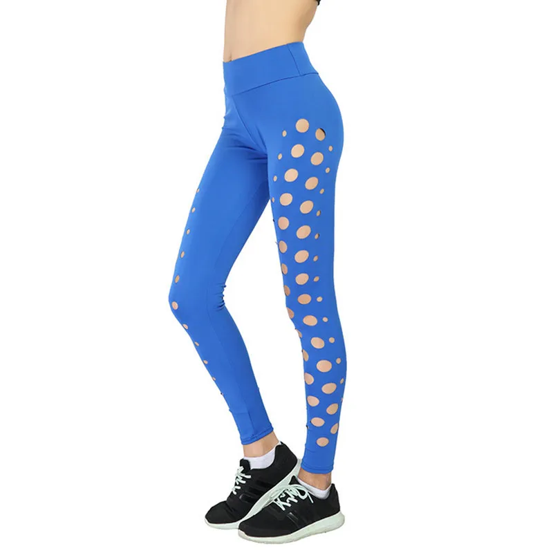 Сексуальные круглые полые обтягивающие женские леггинсы для фитнеса высокоэластичный облешающий Джеггинсы летние дышащие спортивные быстросохнущие брюки Утягивающие легинсы