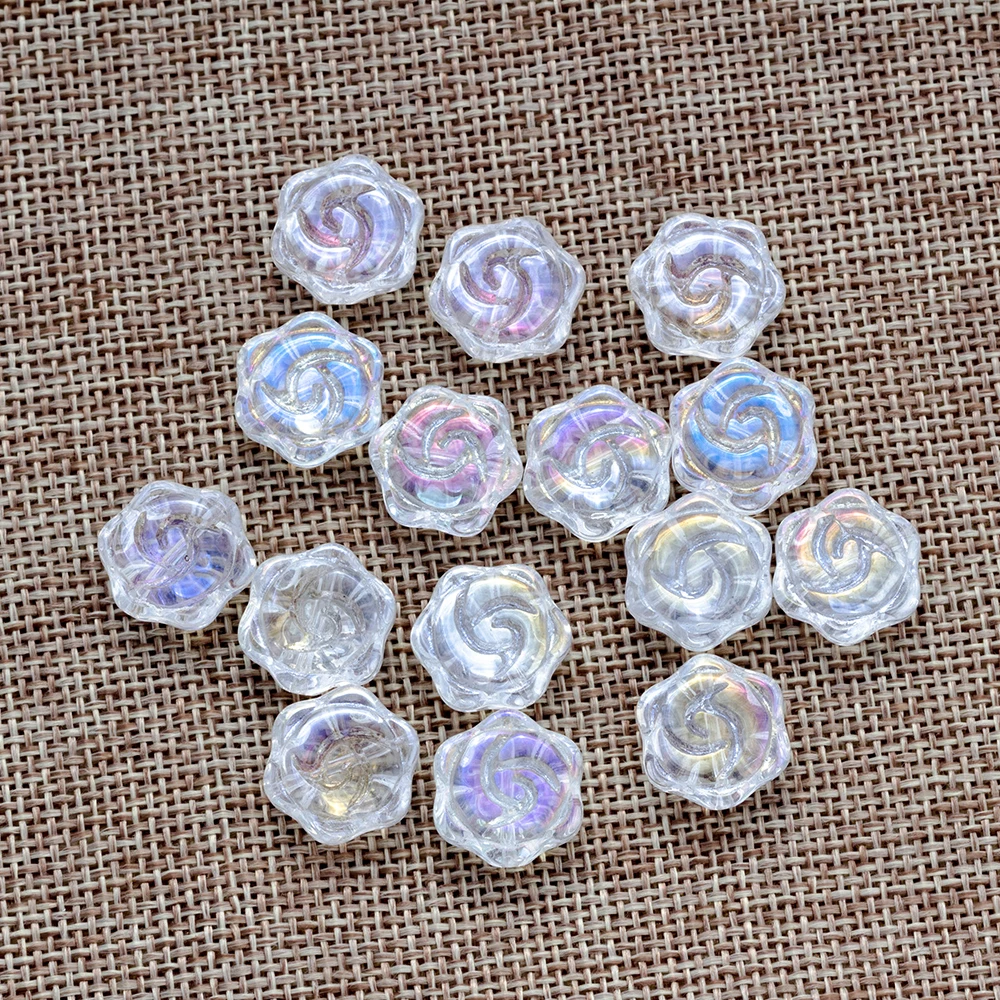 MEIBEADS 20 шт./лот 15 мм красочные хрустальные бусины в форме цветка сливы для