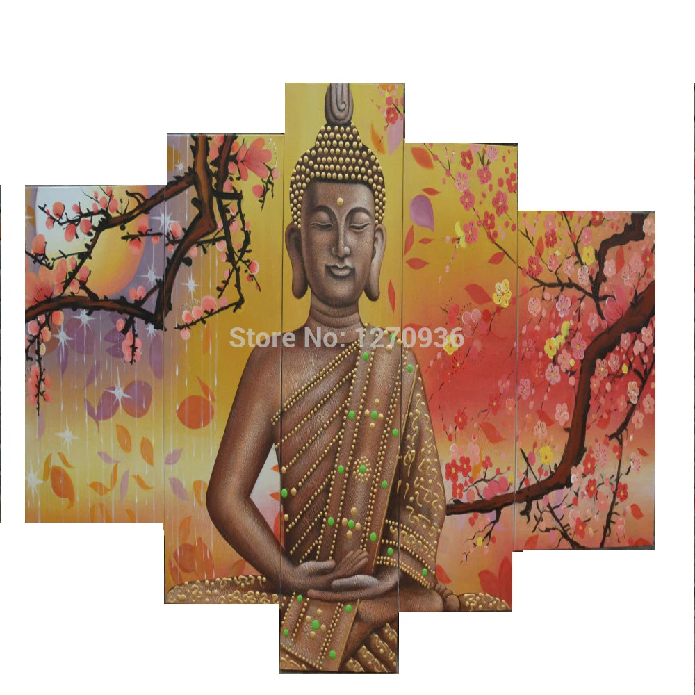 Цена по прейскуранту завода 5 шт. ручная работа Высокое качество будда картина