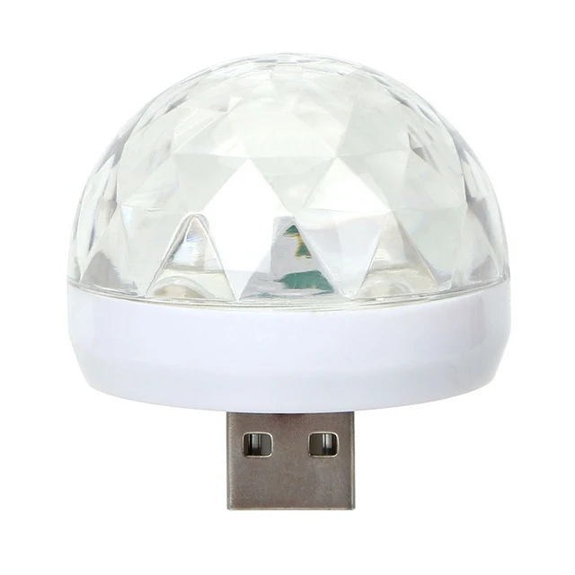 Белый USB 5 V ktv диско dj Красочные Праздничные рождественские гирлянды светодиодные фонари управление музыкой домашние вечерние Поющие сценические лампочки для Хэллоуина - Испускаемый цвет: Белый