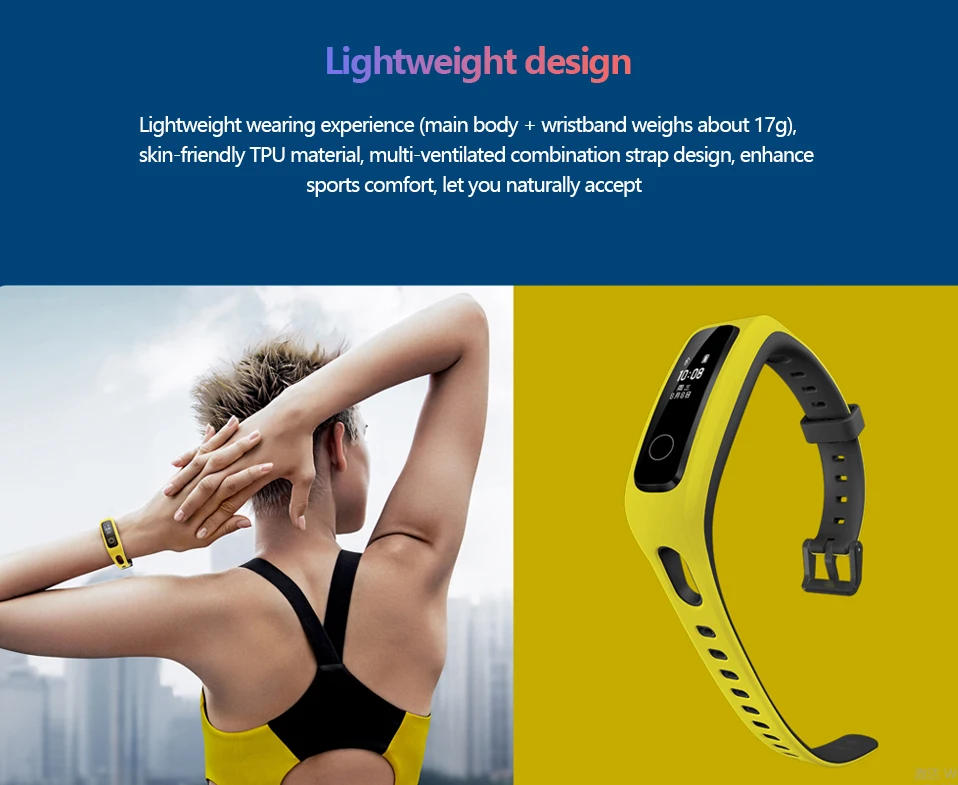 huawei Honor Band 4 Running Edition смарт-браслет обувь Land Impact 50 м водонепроницаемый монитор сна