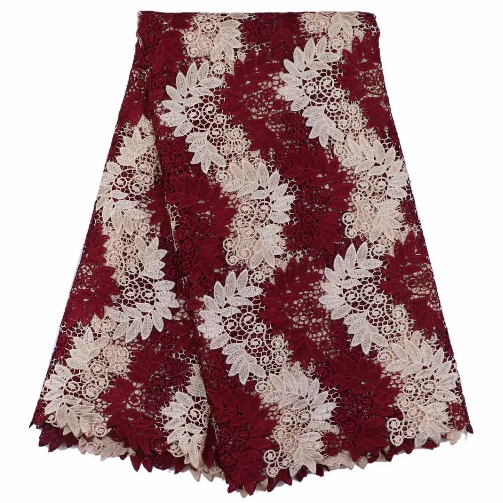 Высококачественная хлопковая нигерийская кружевная ткань новейший шнур