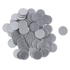 Пластиковые покерные чипы 25 мм для казино маркеры бинго маркеры детская забавная игрушка подарок серебро 100 шт.